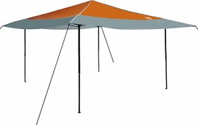 vidaXL Cort cu Copertină Manual Portocaliu 395 x 395 x 251 cm țesătură