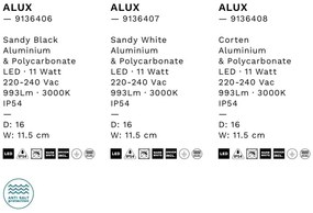 Aplica LED ambientala exterior IP54 Alux alb