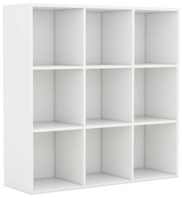 801125 vidaXL Bibliotecă, alb, 98x29x97,5 cm, lemn prelucrat