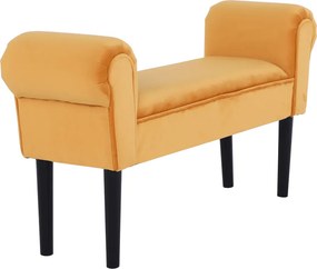 Bancă, catifea Velvet, maro-miere/negru, BURDA
