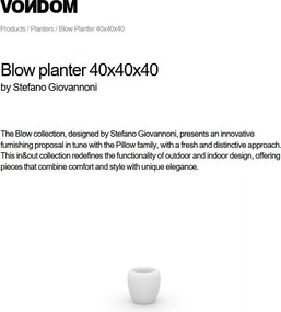 Ghiveci plante, flori design decorativ modern pentru amenajari interioare si exterioare, BLOW PLANTER 55017R Vondom