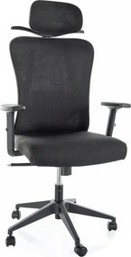 Scaun de birou Q-080 M, negru, 67x50x115/125 cm
