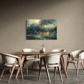Tablou - Erupție vulcanică (90x60 cm)
