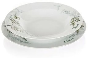 Set de farfurii Banquet Olives, 18 piese