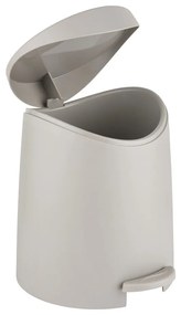 Coș de gunoi taupe cu pedală din plastic 3 l Portes – Allstar