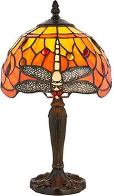 Endon 64091 - Lampă de masă Tiffany DRAGONFLY 1xE14/7W/230V diametru 20 cm