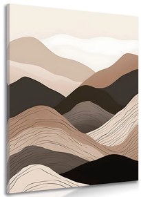 Tablou forme abstracte munți