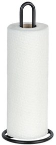 Suport pentru prosop de hârtie Ø 12,5 cm, negru, WENKO