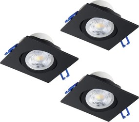 Eglo 902284 - Set 3x LED plafoniere SALICETO LED/4,8W/230V 8,8x8,8 cm negre