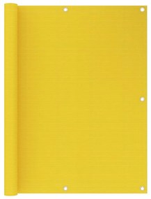 vidaXL Paravan de balcon, galben, 120x300 cm, HDPE