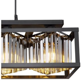 Lustra suspendata design modern Mathilde negru mat