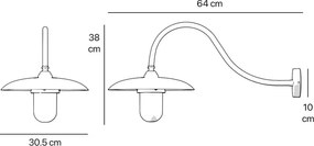 Aplica de perete exterior design industrial Cloe