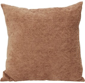 Perna Chenille Warm Brown, 45 x 45 cm