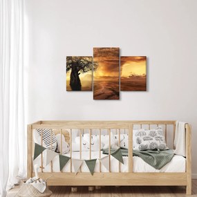 Tablou cu norii portocalii (90x60 cm)