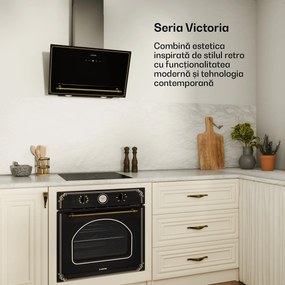 Klarstein Plită cu inducție Victoria, 45 cm, 6 600 W, 3 zone de gătit, control glisant, boost