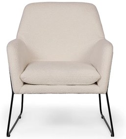 Fotoliu de design Culoare crem, MILAN