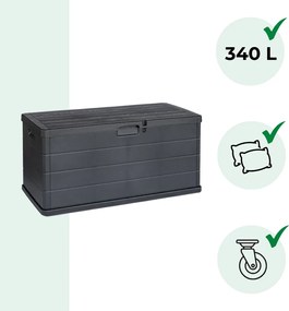 Cutie de depozitare ALPHA, 340L, 118x59x57cm, antracit I.P.A.E-Progarden