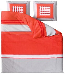 Lenjerie de pat din bumbac Renforce TABITA rosie Dimensiune lenjerie de pat: 2 buc 80 x 80 cm | 200 x 220 cm