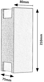 Aplică de exterior Rabalux 77055 CERNON 2xGU10/7W/230V IP44 negru