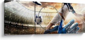 Tablou - Fotbalist (cu ceas) (90x30 cm)