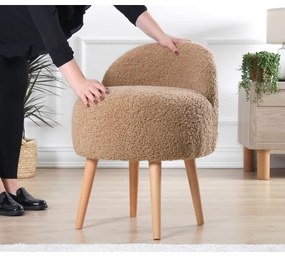 Taburet MIKI, Ø 46 cm, maro