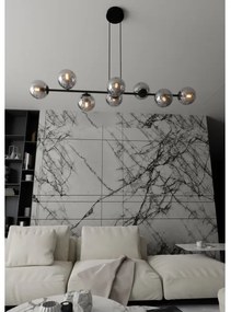 Lustră pe cablu ROSSI 8xE14/10W/230V negru/gri