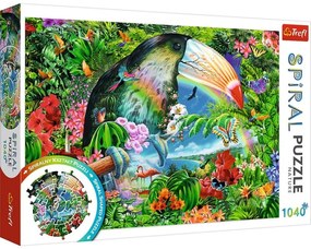 PUZZLE TREFL SPIRAL 1040 PIESE ANIMALE TROPICALE