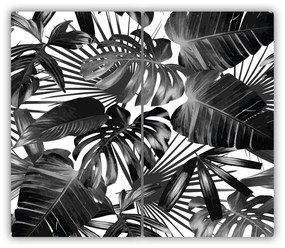 Tocator din sticla frunze tropicale