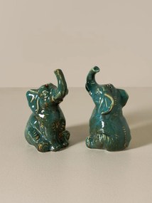 Set 2 piese sare si piper din ceramica , "Elephant"