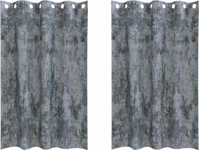 vidaXL Cortine din catifea 2 pcs Gri argintie 175 x 140 cm Catifea