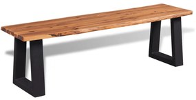 Banca din lemn masiv de acacia, 160 cm 160 cm