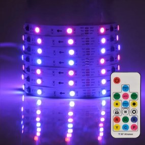 Banda LED RGB MAGIC 2 m, 12W, 230V, reglabilă + telecomandă