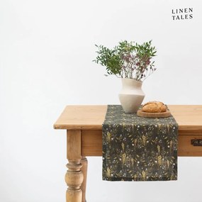 Napron de masă din in 40x200 cm Woodland – Linen Tales