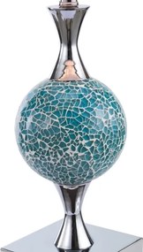 Där Lighting ELS4223 - Lampă de masă ELSA 1xE27/40W/230V albastru/crom lucios