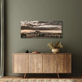 Tablou Castelului Praga în amurg (120x50 cm)