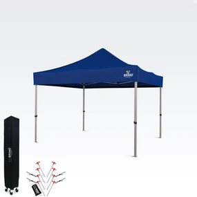 Cort pavilion de grădină pliabil 3x3m - fără pereți - Albastru