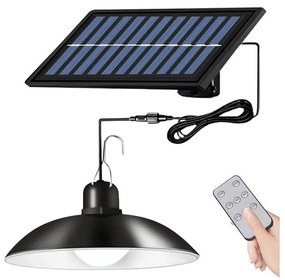 Lustră LED solară dimabilă pe cablu LED/1,8W/3,7V IP44 6500K 800 mAh + telecomandă