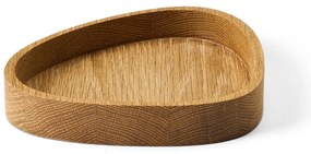 Cutie de depozitare în culoare naturală din lemn, decorativă 18x16x3 cm Curve M – LIND DNA