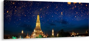 Tablou - Lampioane norocului, Bangkok (120x50 cm)