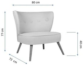 Fotoliu, Lemn Solid, Bienville, Caramiziu