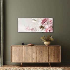 Tablou - Pictura flori roz (120x50 cm)
