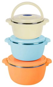 SET 3CASEROLE TERMICE 2+4+6L,BELLY ORANG