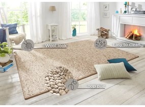 Covor maro deschis 140x200 cm Wolly – BT Carpet