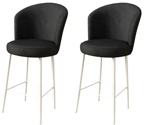 Set de scaune de bar Black and White, 2 buc.