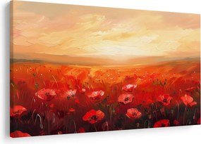 Tablou - Câmp de maci (90x60 cm)