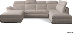 Colțar lemn masiv Formă U Extensibil Erik 330x210cm Personalizabil