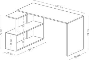 Birou Gelincik White