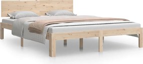 vidaXL Cadru de pat King Size, 150x200 cm, lemn masiv