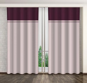 Draperie decorativă roz în două culori Lungime: 270 cm