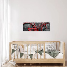Tablou - Bicicleta istorică (cu ceas) (90x30 cm)
